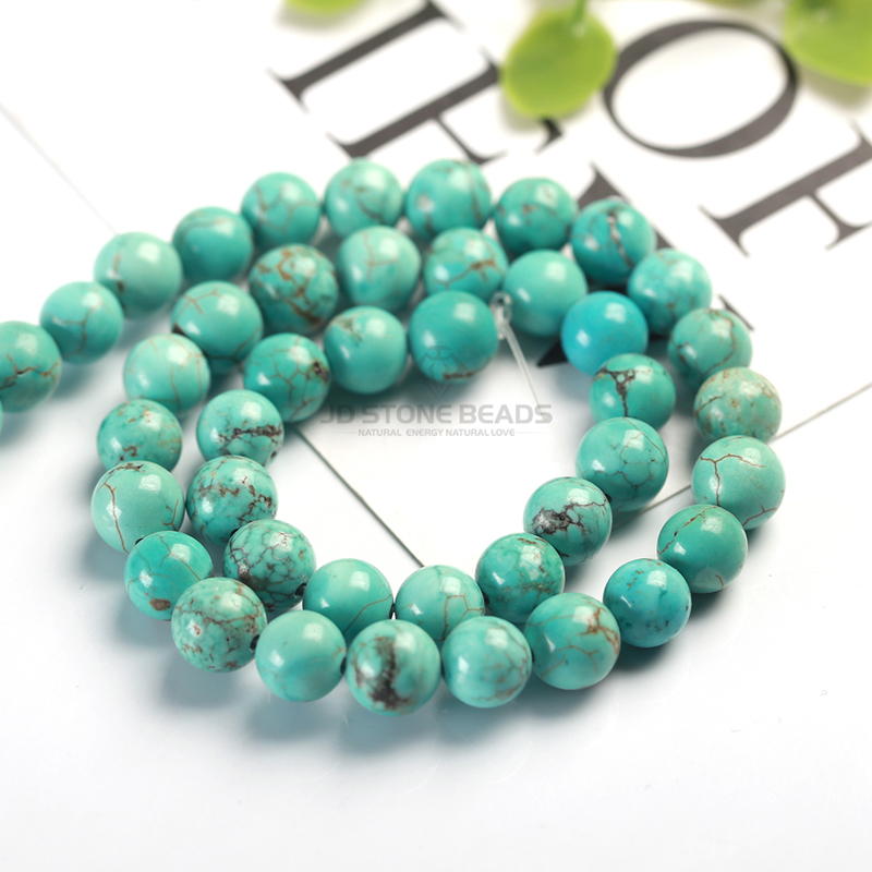 Blue Turquoise Matte Green Turquoise Semi-Finished Handmade Bracelet Stone loose beads Accessory For Jewelry Making