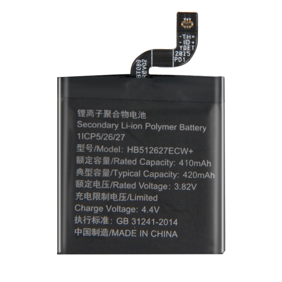 Original Kikiss HB512627ECW + 420mAh Batterie für Huawei Uhr GT 46MM Bateria Batterien