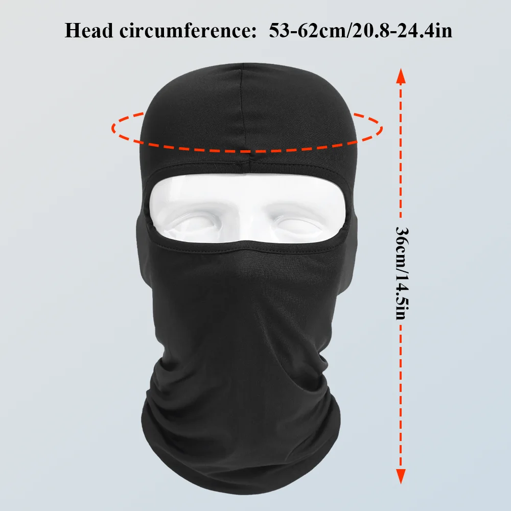 Gorro de pasamontañas deportivo transpirable de secado rápido a prueba de viento máscara facial completa para montar correr esquí senderismo cubierta facial al aire libre hombres