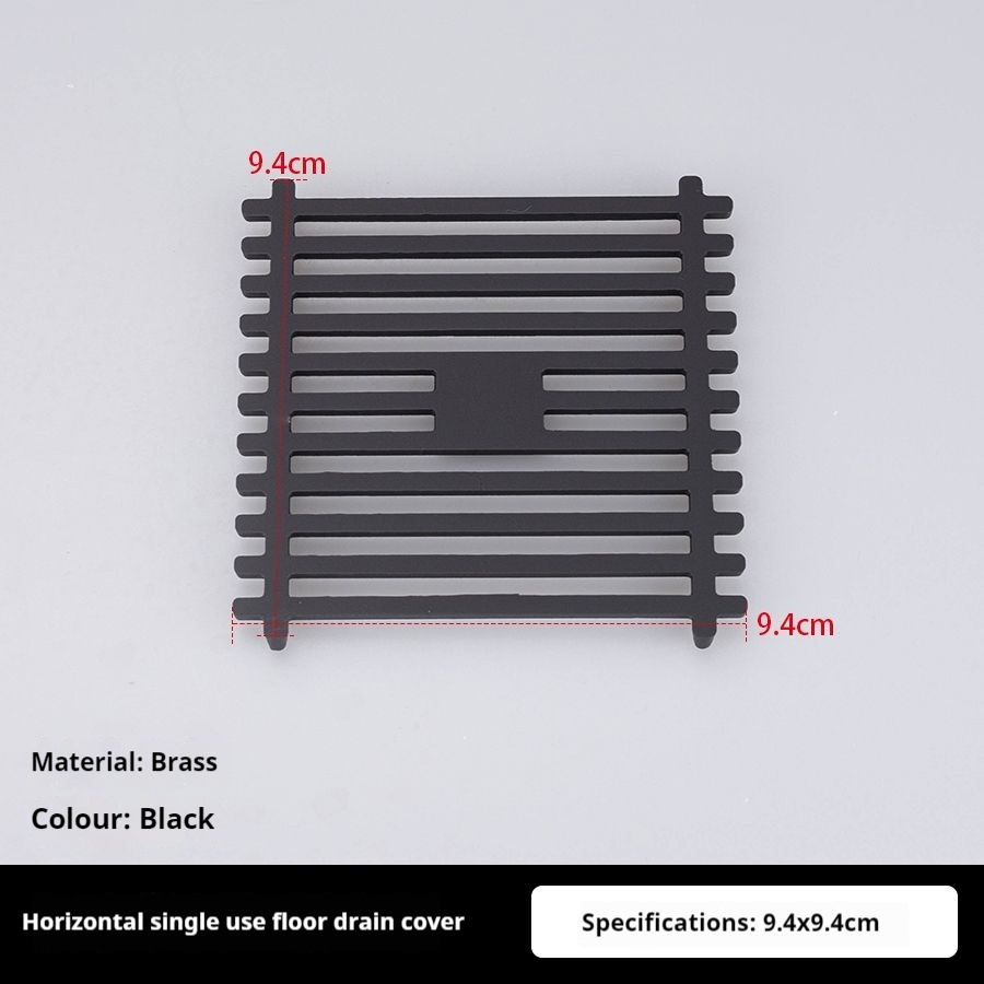 Afvoerputje deksel originele accessoires deksel ronde vierkante strip onzichtbare wasmachine messing afvoerputje deksel modificatie: Licht Geel