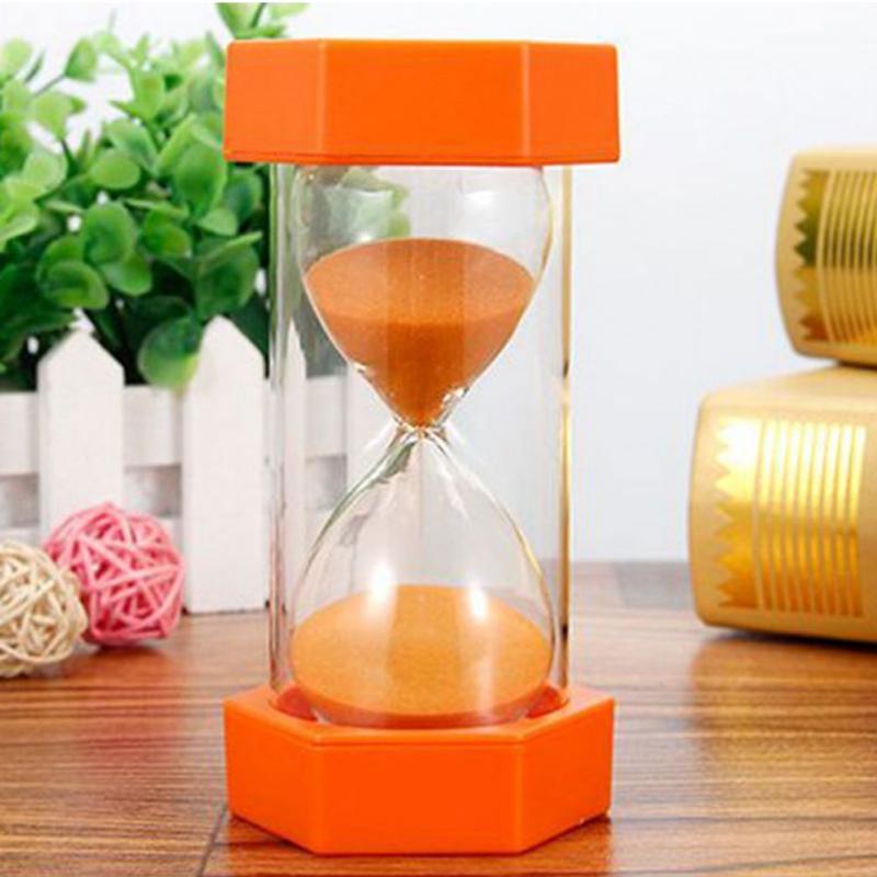 Husstand timeglas 15 minutters sand ur ur plast sandglas 5 10 minutter timer boligindretning tilbehør børn: Orange / 5 min