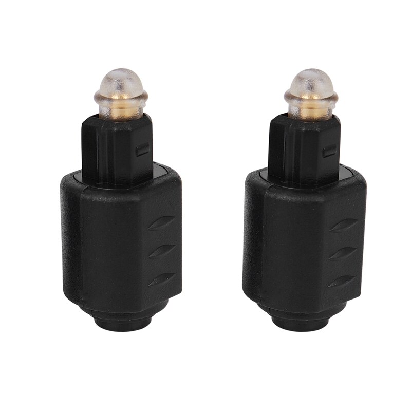 2 pakker optisk 3.5mm hun mini jack stik til digital toslink mo adapter