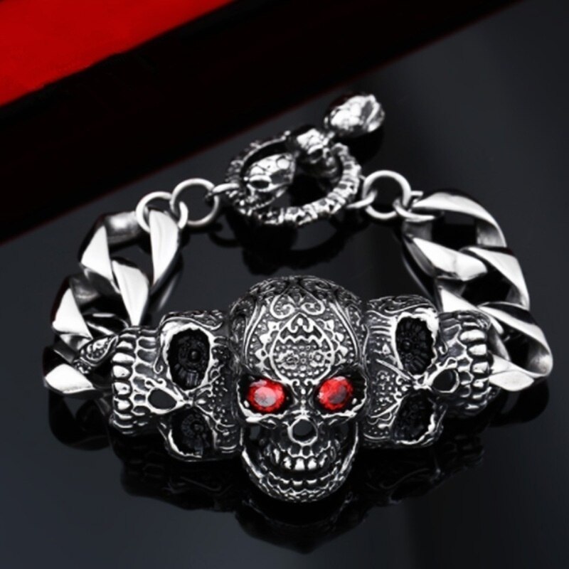 Jahrgang gotisch Persönlichkeit Punk-Trend Männer Punk Schädel Armbinde & Armreif Schmuck