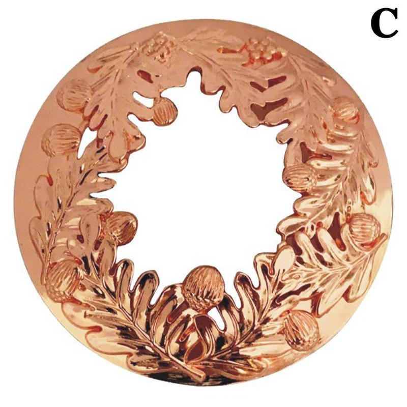 Couvercle de bougie en métal, 6.7cm, couverture de bougie en métal à manches, haut de décor de brûlure de maison, couvercle uniforme, accessoires