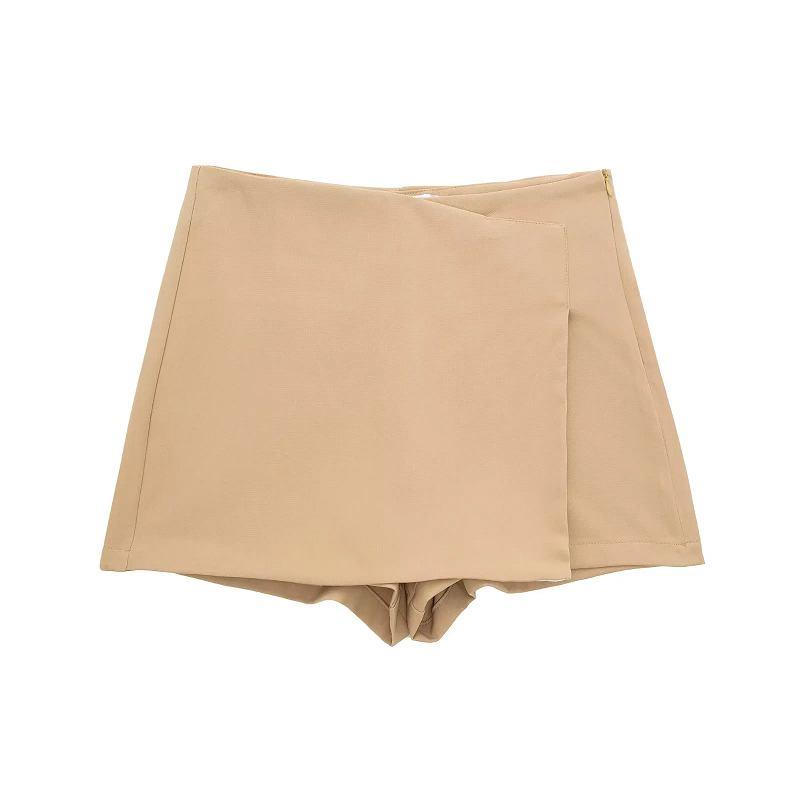 Traf shorts kvinder sommer afslappet fest nederdel shorts dame hvid khaki sort kort nederdel bukser til kvinder: S / Khaki