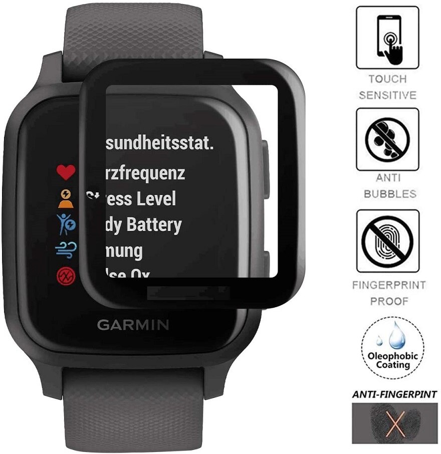 3D Gebogen Rand Zachte Beschermende Film Smartwatch Volledige Cover Film Bescherming Voor Garmin Venu Sq Muziek Slimme Horloge Screen Protector