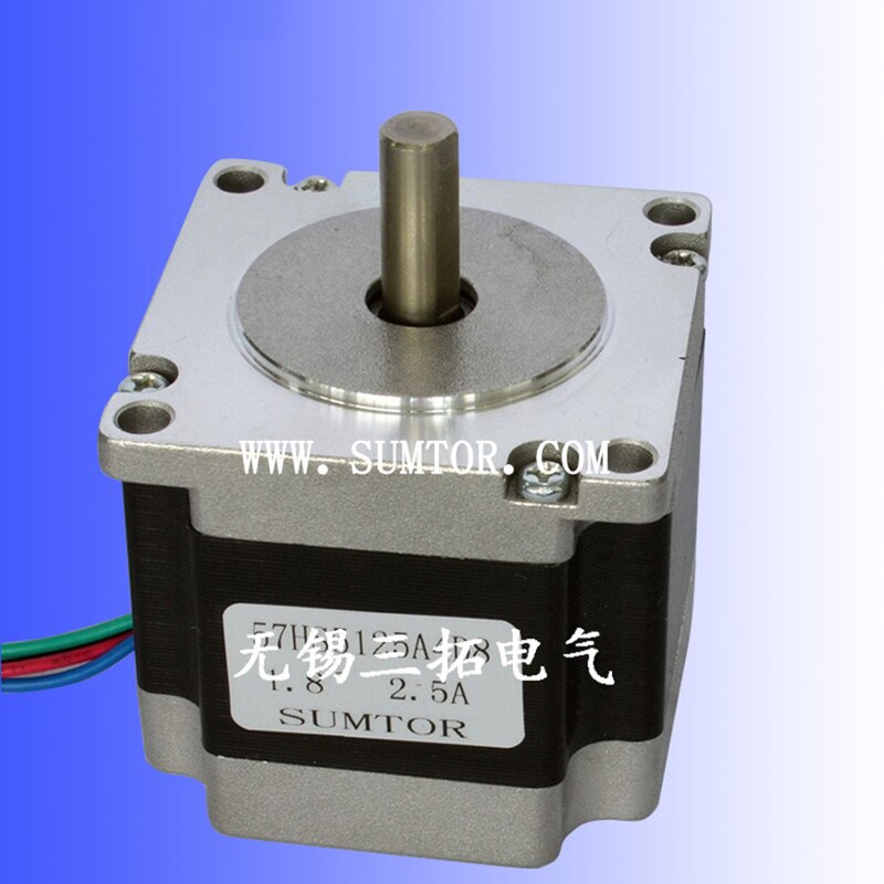 Nema23-motor paso a paso bifásico de 4 cables, 51mm, 1,1 nm1.8 grados, 2,5 a, eje simple y doble, 6,35mm/8mm, motor híbrido