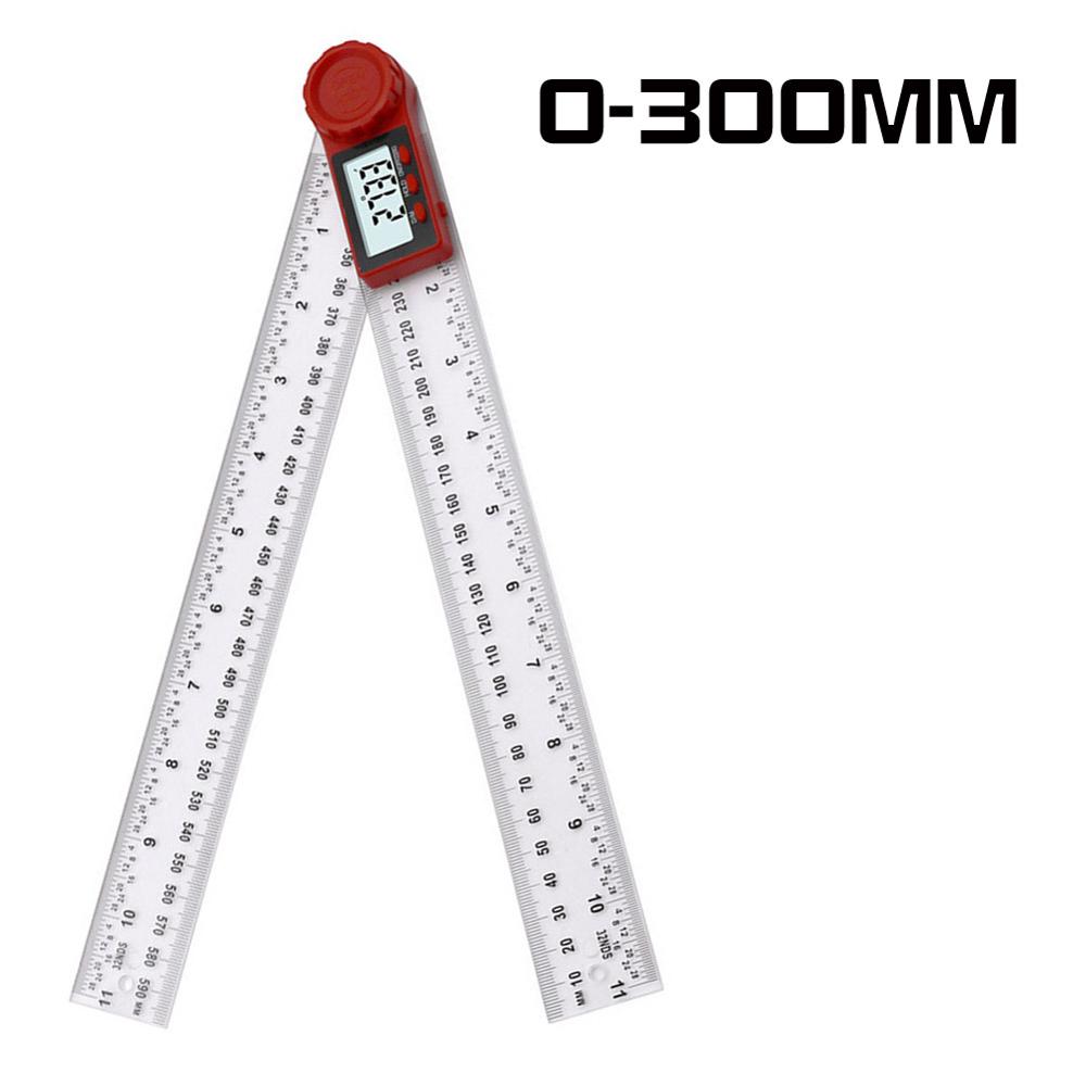 2in1 200MM/300MM Digital Meter Angle Inclinometer Angle Digital Ruler Electron Goniometer Protractor Angle finder Measuring Tool
