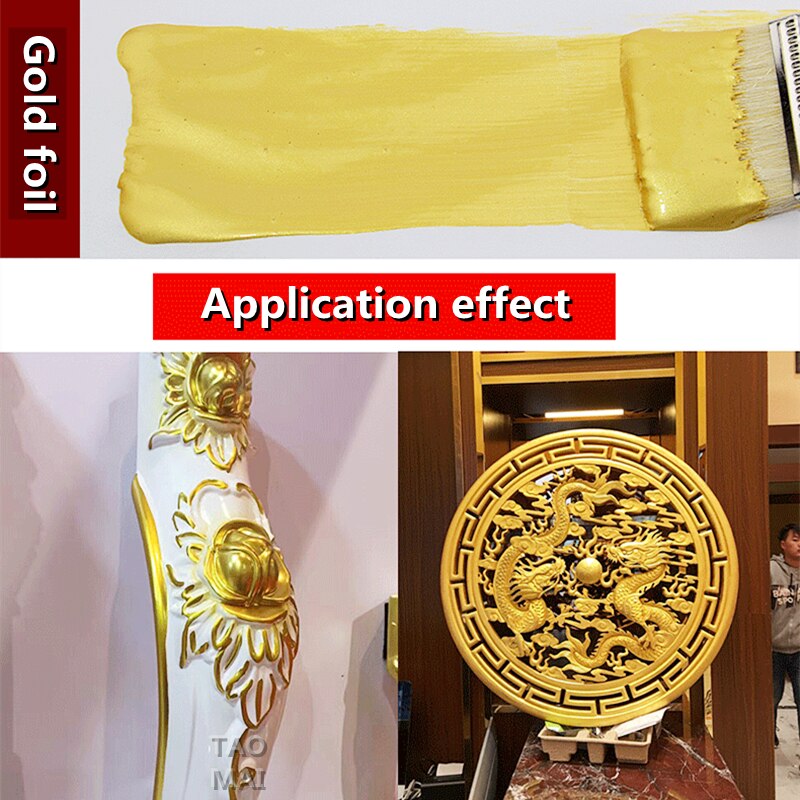 Water-based Gold Leaf Paint, Safe and Tasteless Gold Paint, Plaque Decoration, Gold Paint 100g/350g/1kg