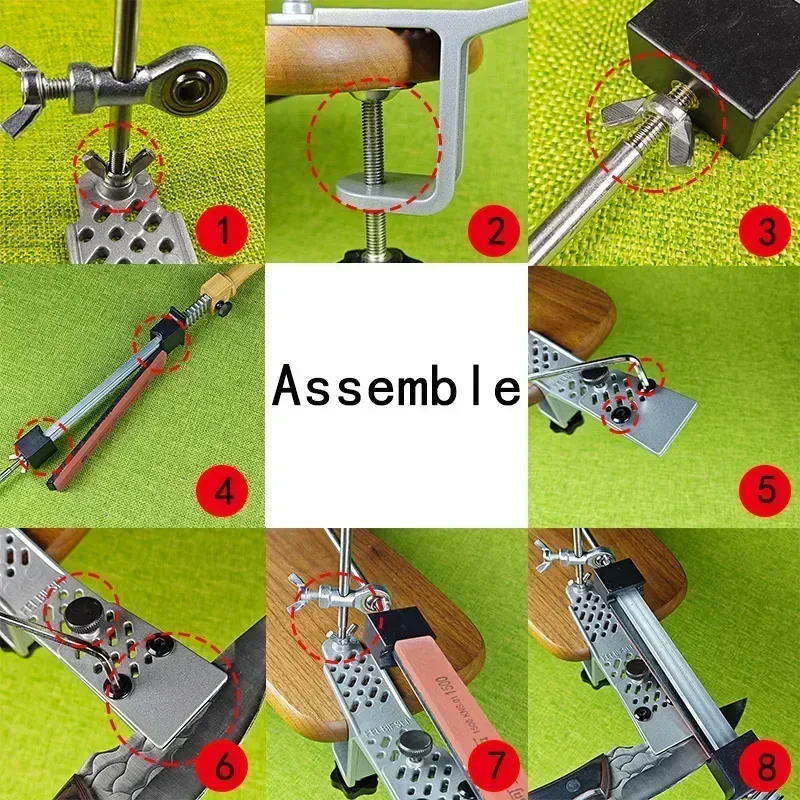 Winkel Feste Messer Spitzer Professionelle Schärfen Stein Küche Schleifen System polnischen Diamant Schleifer Holz Werkzeug Schleifstein