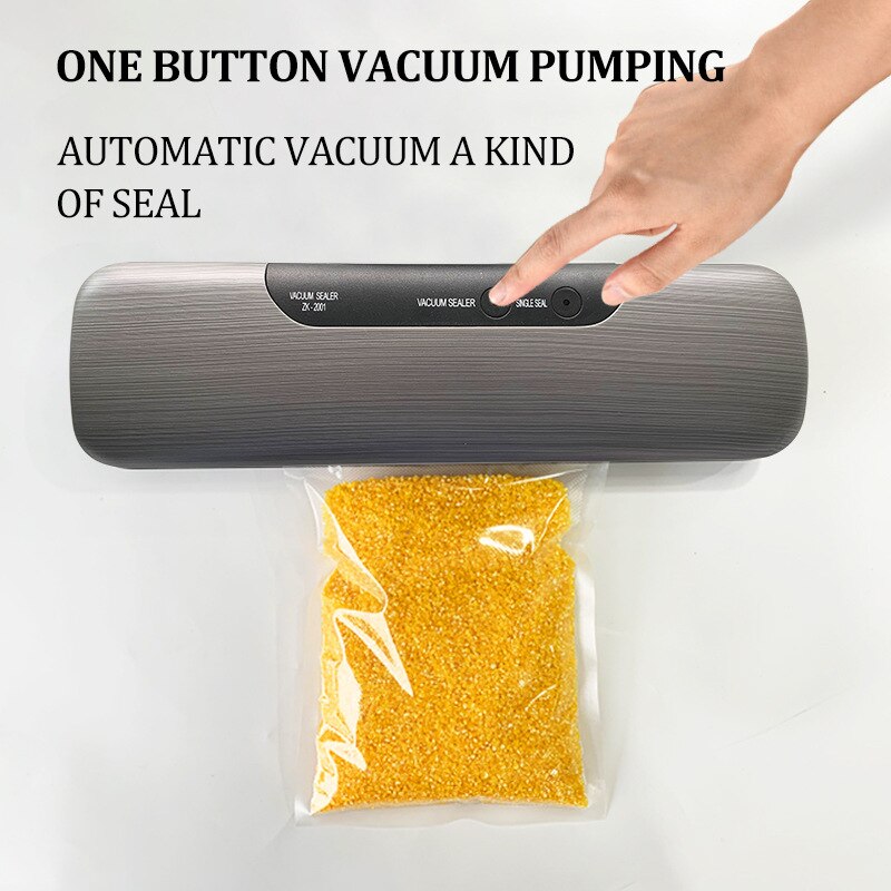 Kitchen Automatic Vacuum Sealer Machine 110V 220V Electric Vacuum Food Sealer Packing Machine Including 10pcs Storage Bags