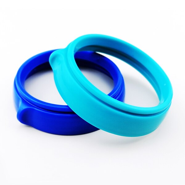 Drinken Siliconen Vervanging Speen Baby Fles Pp Handvatten Voor Comotomo Flessen: PP handle Blue Green