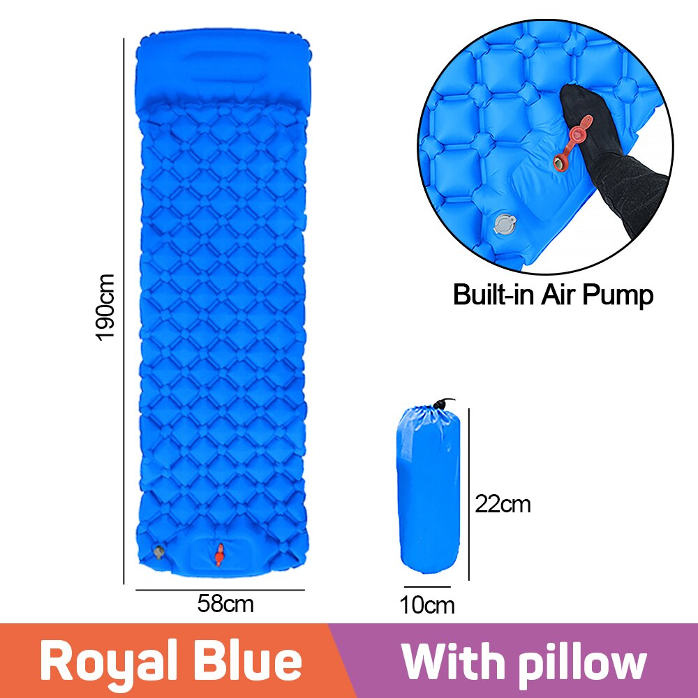 Inflatable Camping Mat Ultralight Sleeping Pad Air Mattresses Portable Outdoor Travel Folding Cushion Bed for Hiking Trekking: Professional A