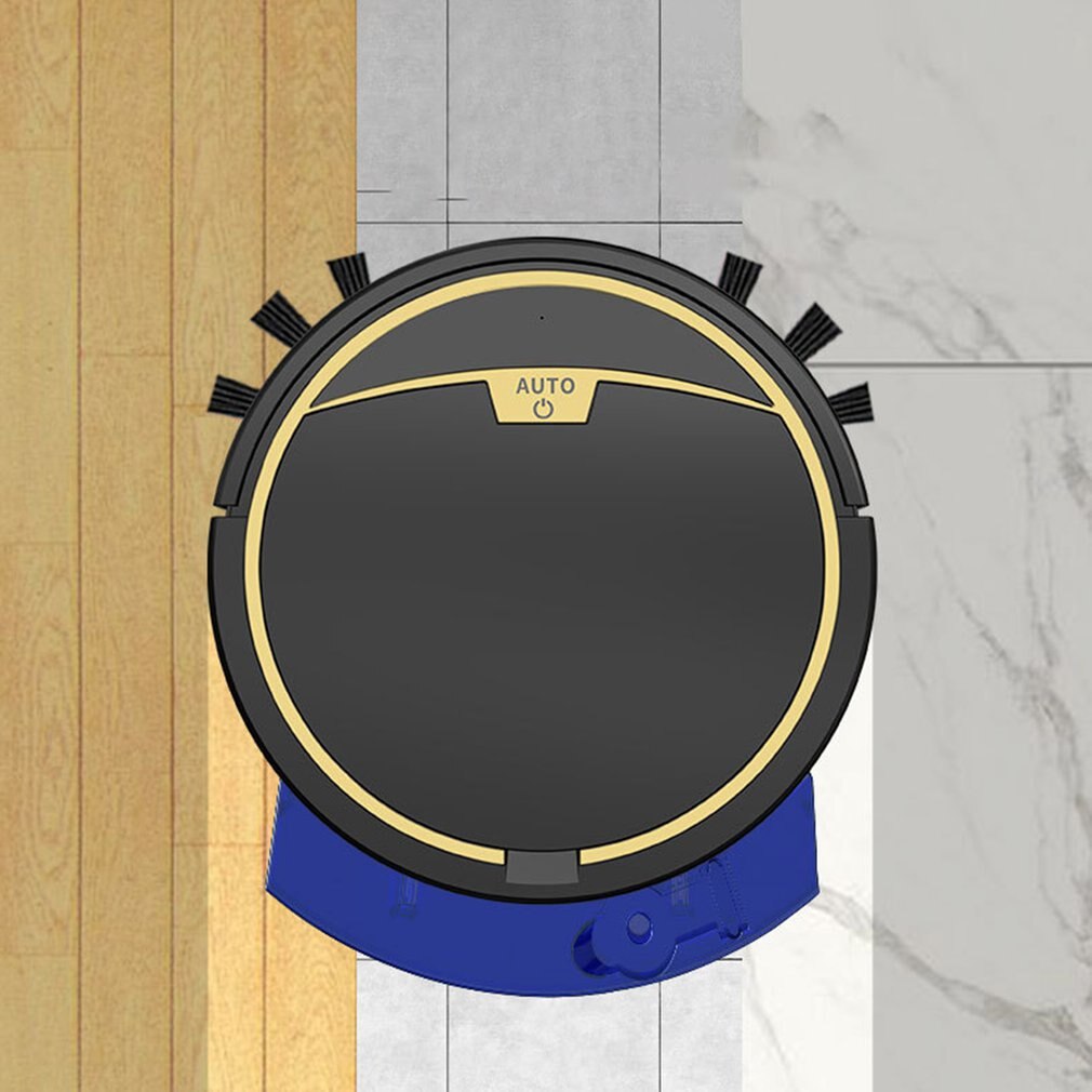 Remote Control Robot Vacuum Cleaner With Water Tank Automatic Navigation Powerful Suction Wireless Vacuum Cleaner For Home: Black