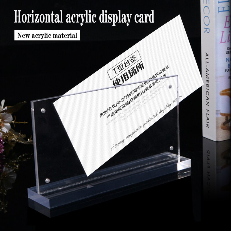 A5 Strong Magnetic Photo Frame Advertising Price Display Stand Brand Double-Sided Transparent Stand Restaurant Catalog Display