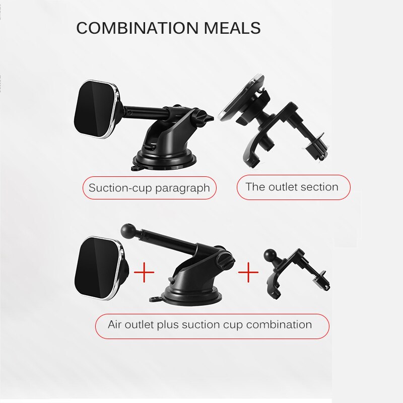 Draaibare Telescopische Magneet Magnetische Mobiele Telefoon Houder Zuig Voor Smartphone Telefoon Bedrijf Cars Automobiles Verstelbare Rack
