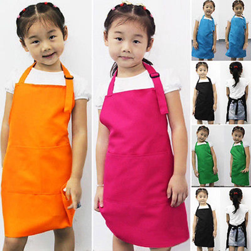 Søde barn børn køkken bagning maleri forklæde baby kunst madlavning håndværk bib forklæde husholdnings rengøringsværktøjer