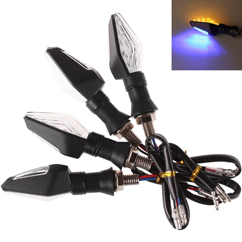 1pc12V Universal Motorrad LED Blinker Indikatoren Bernstein Blinkende Blinker Licht Blinkende Beleuchtung Motorrad Zubehör