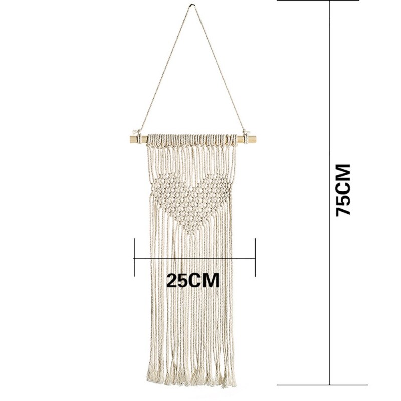 Bohemian Chic Macrame Muur Opknoping Wandtapijten Mandala Dreamcatcher Muur Decor Boho Geweven Gebreide Wandtapijten Home Decoratie: 55A