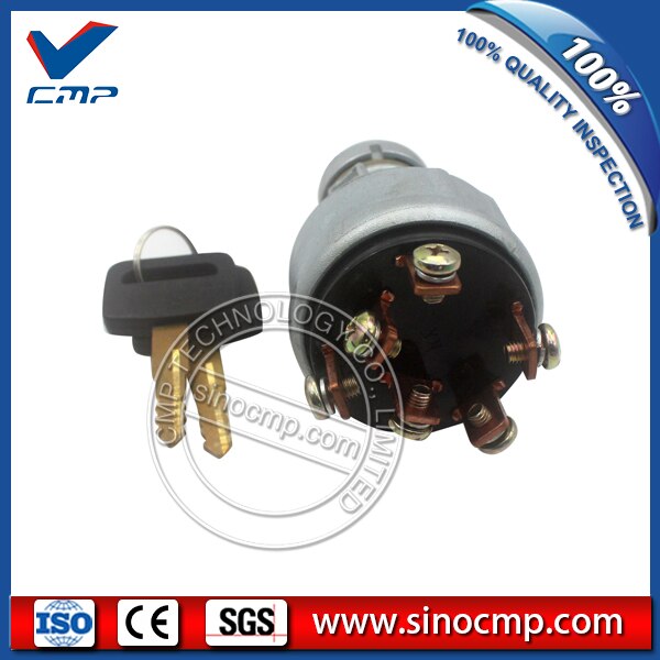 22B-06-11910 6 pins Excavator Ignition Switch for Komatsu PC360-7
