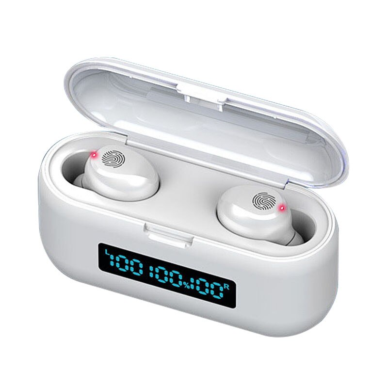 Draadloze Bluetooth Hoofdtelefoon Oordopjes Tws Oortelefoon Bluetooth 5.0 Stereo In-Ear Hoofdtelefoon Touch Control Headset