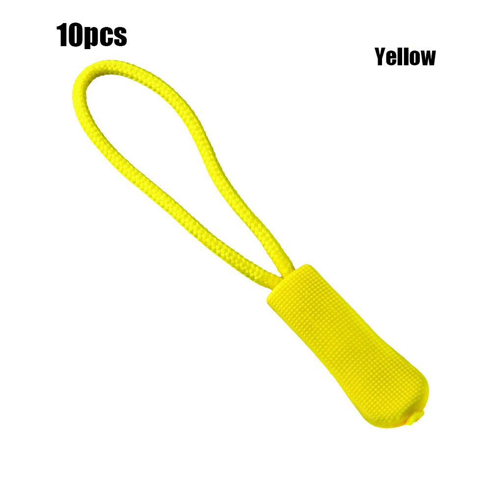 10Stck Postleitzahl Schnur Tab Ersatz Clip Reißverschluss ziehen Abzieher Ende passen Seil Schild Fixer Gebrochen Schnalle für NäHenne Reise tasche Koffer Zelt: Gelb