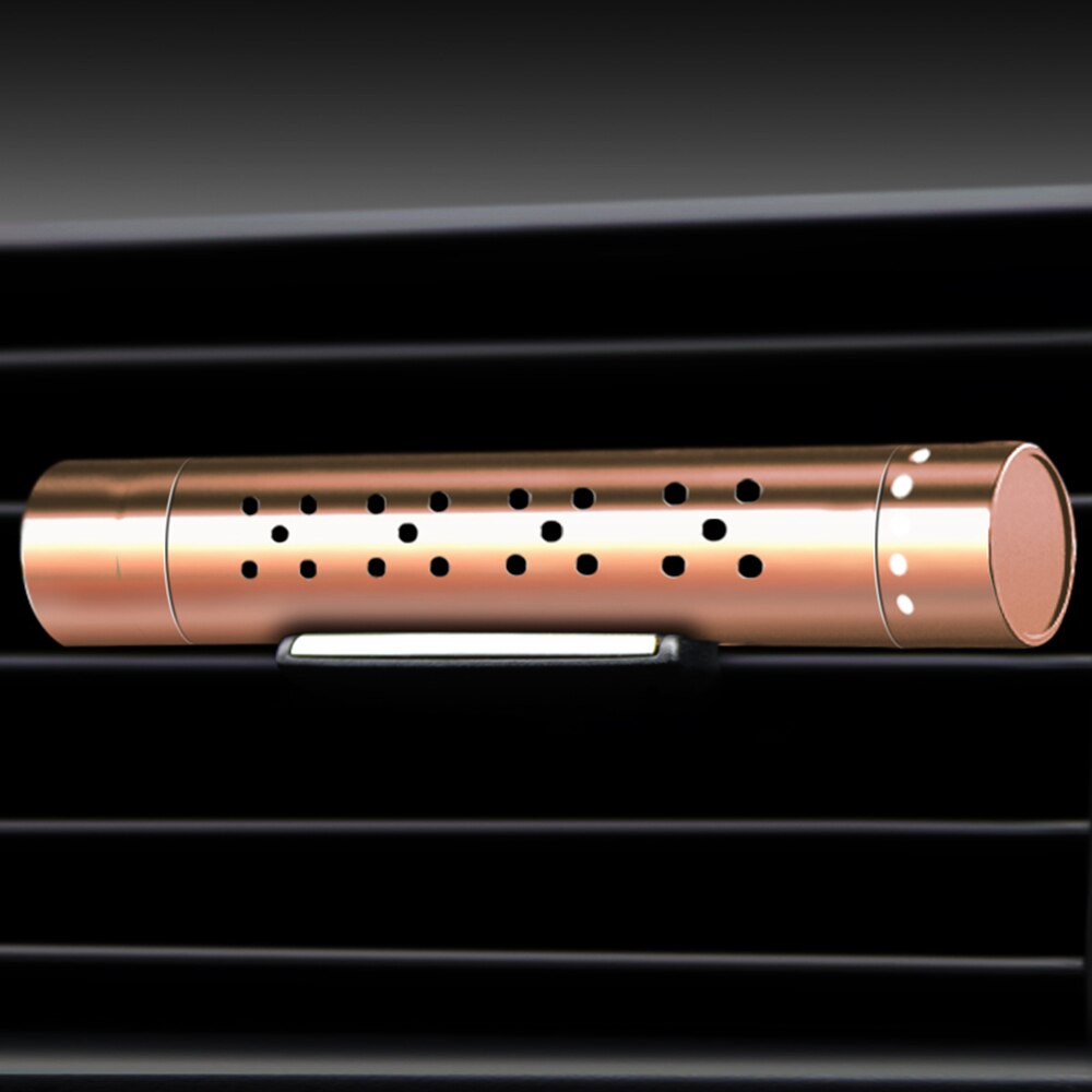Tancredy Auto Lufterfrischer Geruch in Auto Styling Air Vent Parfüm Aroma Lufterfrischer Diffusor für Auto Innen Zubehör: gold