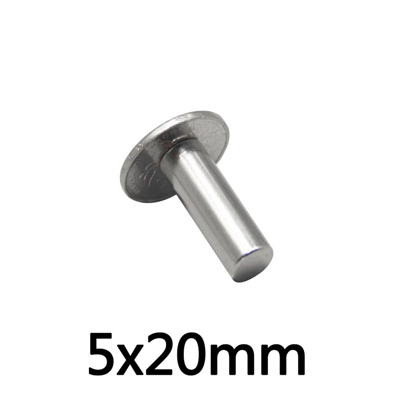 5/10/20/50/100 Stuks 5X20 Mm Zeldzame Aarde Magneten Diameter 5X20 Mm Kleine Ronde Magneten 5mmX20mm Permanente Neodymium Magneten 5*20 Mm