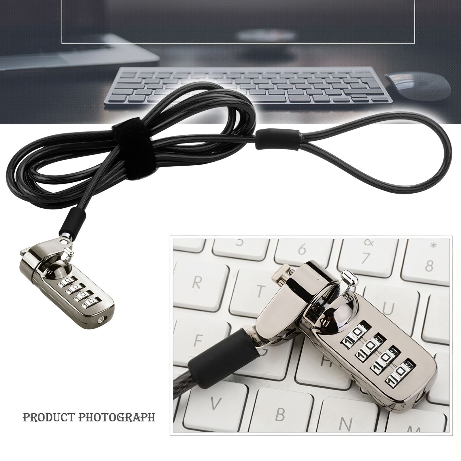 Computer Lock Digit Security Wachtwoord Laptop Combinatie Lock Anti-Diefstal Ketting Voor Notebook Pc Lock Combinatie Security Lock