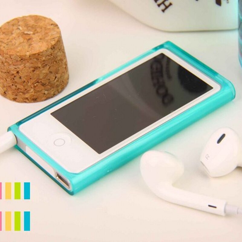 Case Voor Ipod Nano 7 Cover Candy Kleur Soft Tpu Siliconen Case Voor Apple Ipod Nano 7 7th Generatie Case