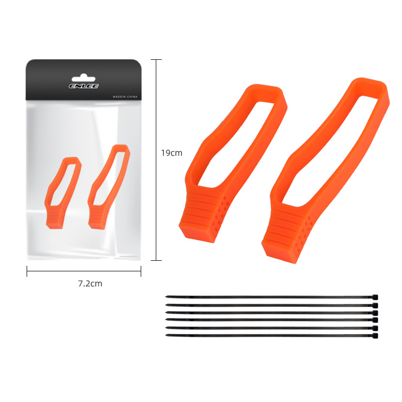 2Pcs Fietsketting Bescherming Ring Mtb Racefiets Rear Vork Anti-Collision Rubber Beschermende Cover Chain Protector Kit