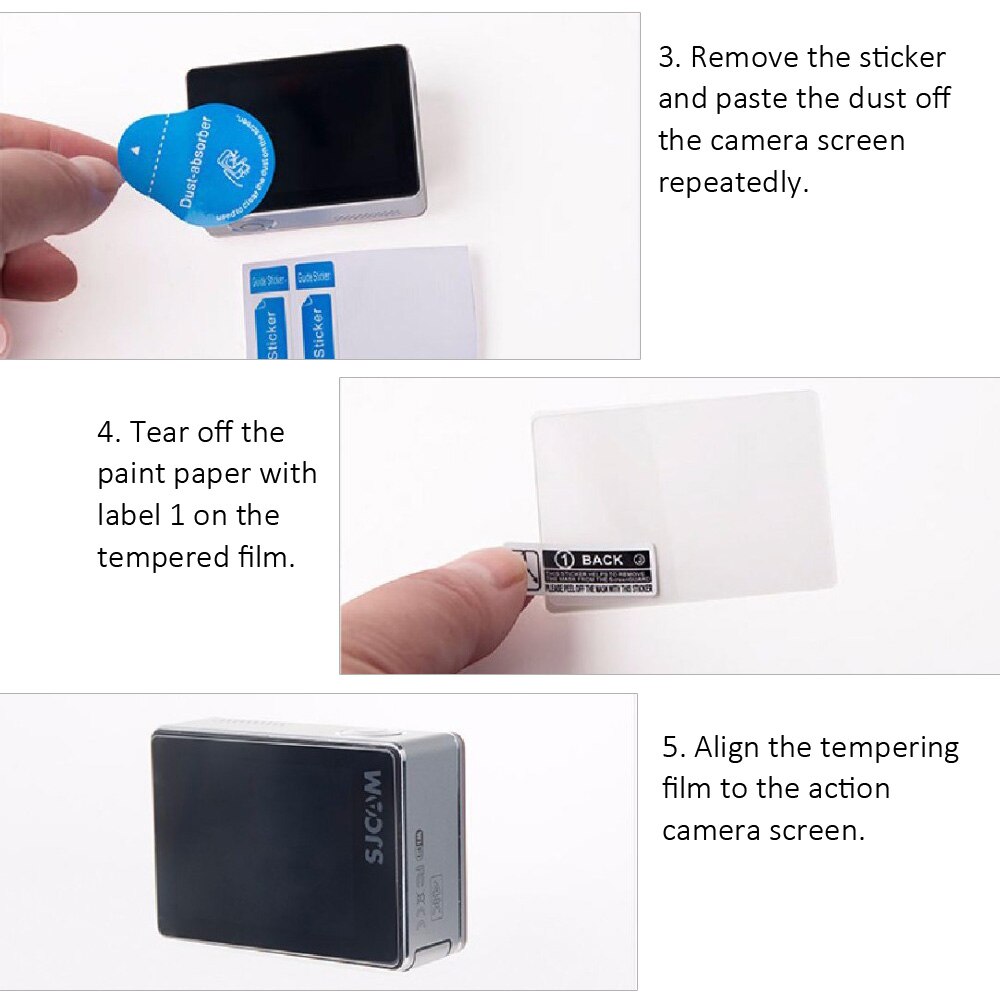 SJ8 Series Ultra HD Screen Protector Tempered Glass Protective Film Accessories For SJCAM SJ8 KRYPTON Sport Action Camera