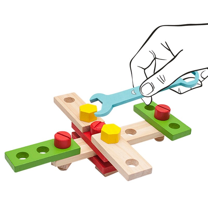 Fbil-Kinderen Schroef Montage Baby Hands-On Multifunctionele Reparatie Moer Combinatie Demontage Toolbox Educatief Jongens speelgoed