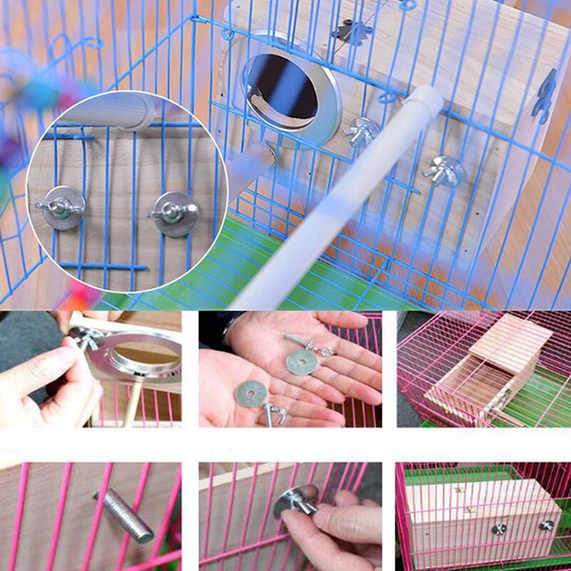 Massiv trä fågelmatare undulat papegoja avelslåda fågelbo bur inkubator för parakiter kärleksfåglar