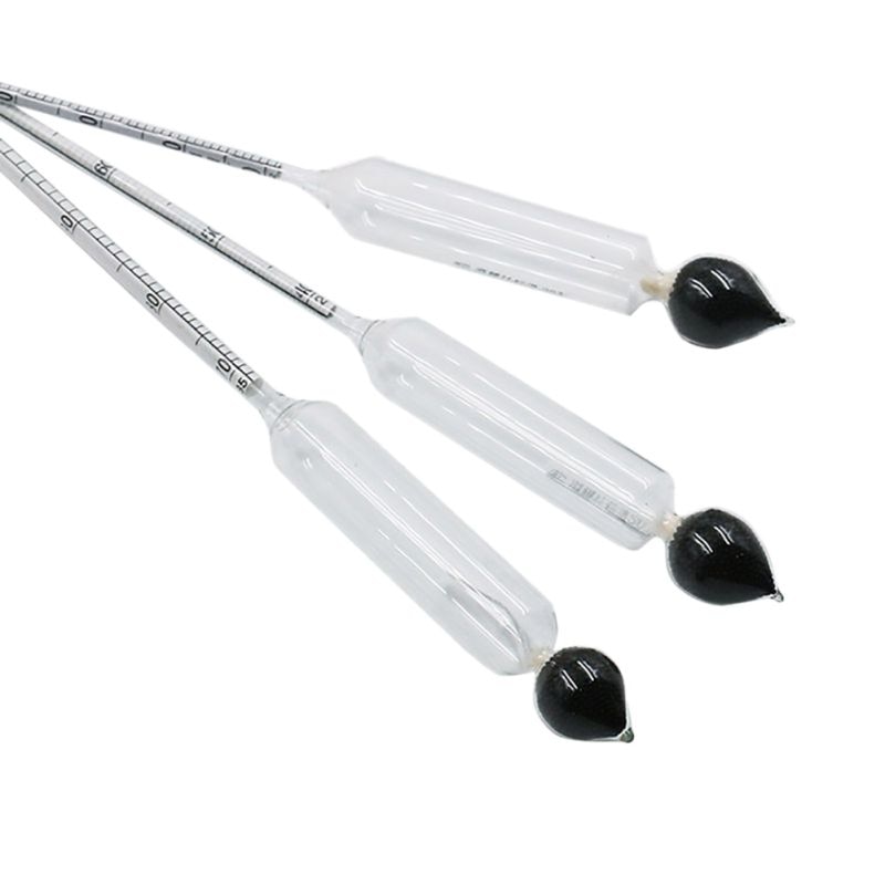 Alcohol Tester 3 PCS/Set Alcoholmeter Alcohol Meter Wine 0-100 Concentration Meter Alcohol Instrument Hydrometer Tester
