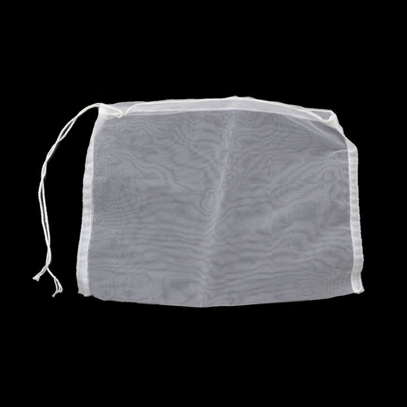 Bolsa de filtro de malla de nailon reutilizable, 4 tamaños, té, nuez, zumo de fruta, leche, colador de té, infusores, nuevas herramientas de café y té: 15x10cm