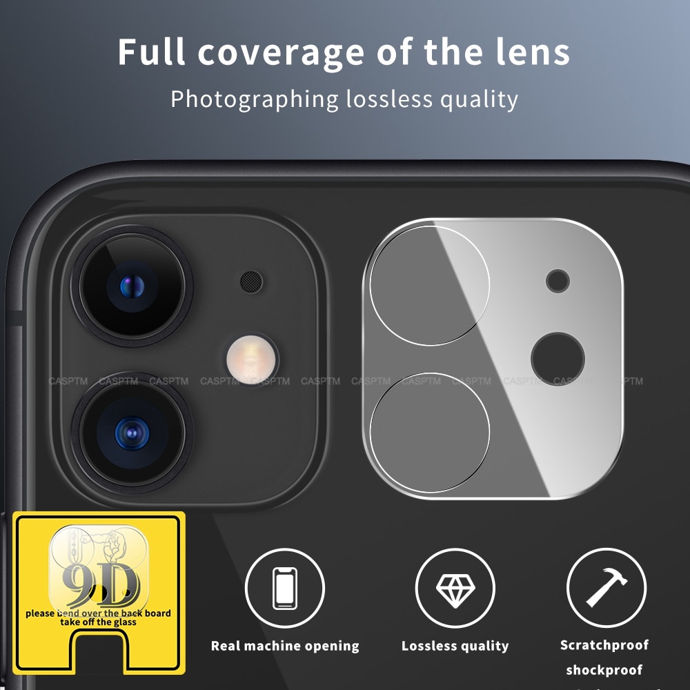 9D Volledige Camera Lens Gehard Glas Voor Iphone 11 Pro Max Ultra Dunne Glas Beschermende Film Voor Iphone 11 camera Bescherming