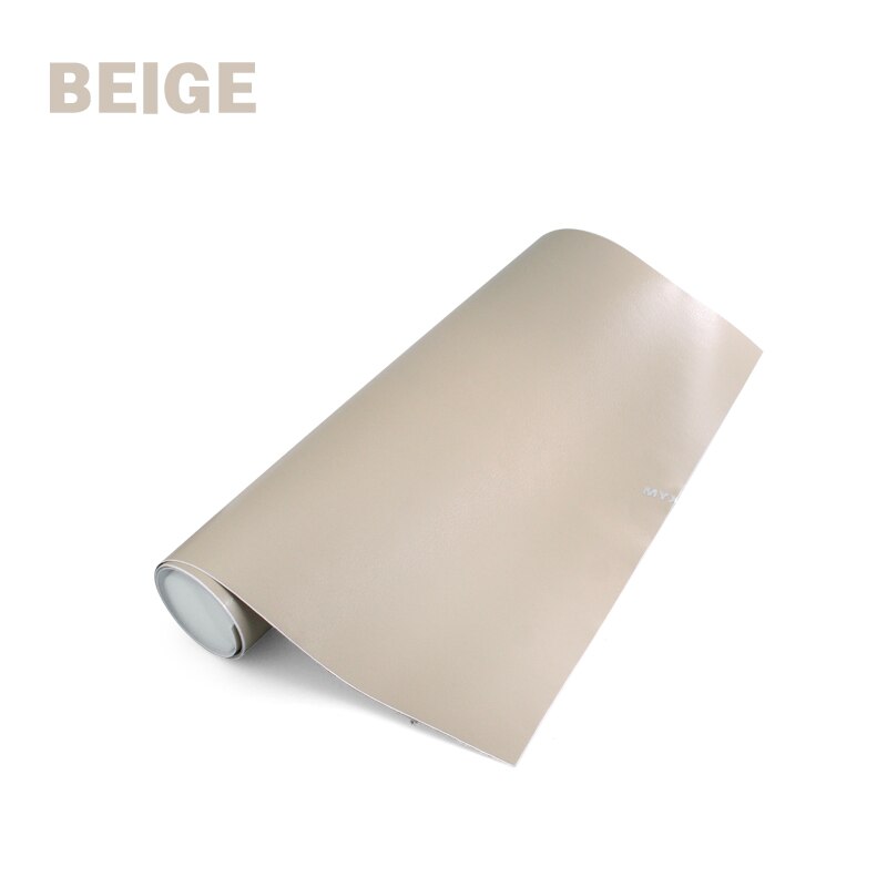 Filme vinílico adesivo para porta de carro, filme de pvc com imitação de couro 100*30cm, adesivo para interior de porta de carro, saída decoração: Beign