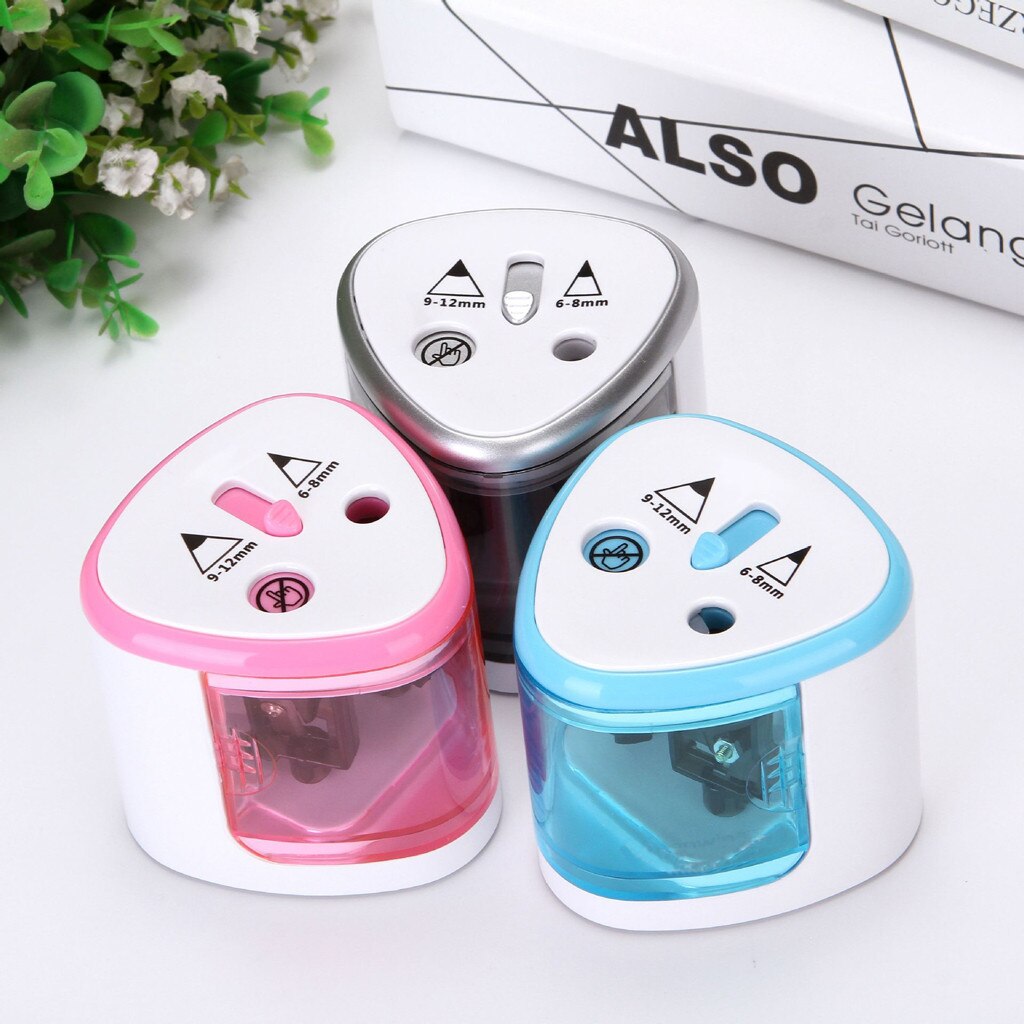 #H30 Automatic pencil sharpener Two-hole Electric Touch Switch Pencil Sharpener stationery Home Office School Supplies