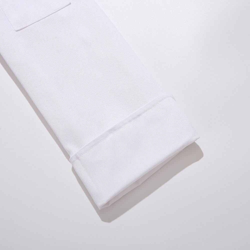 Ren hvid kok overall restaurant madlavning polyester bomuld åndbar uniform kok langærmet jakke
