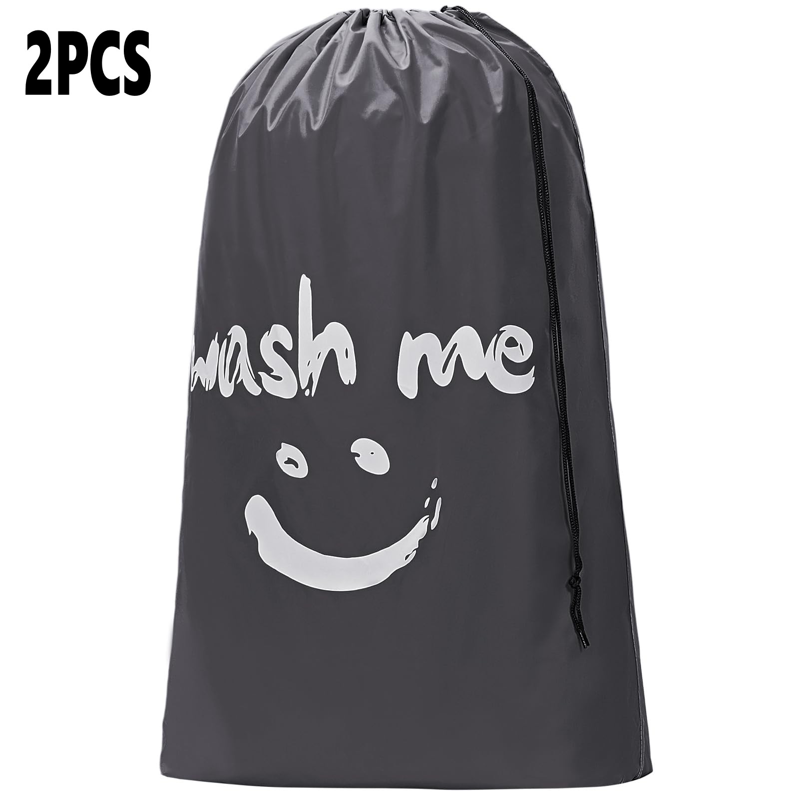 Reiswaszakken voor vuile kleren, grote waszakken voor op reis, reistas, waszakken voor kamp: GRIJS