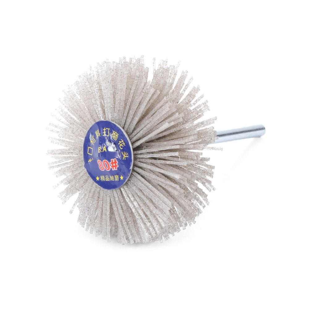 Wood Furniture Drill Polishing Deburring Grinder Abrasive Wire Grinding Flower Head Nylon Wheel Brush Electric Drill Polishing