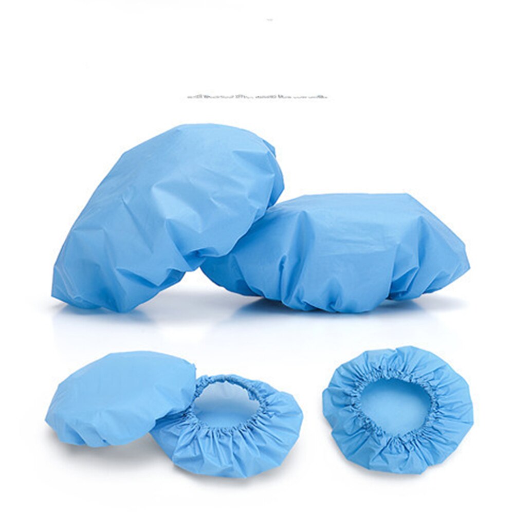 100 Pcs Disposable Plastic Waterproof Ear Protector Cover Caps Salon Hairdressing Dye Shield Earmuffs Shower Unisex