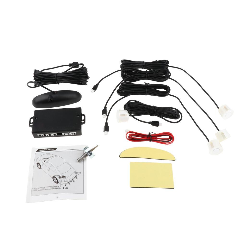 Parking Sensor Car Reverse Backup Rear Buzzer System Kit Alarm: Default Title
