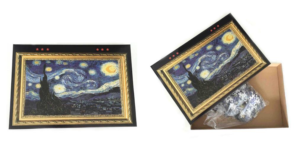 Adult 1000 pieces paper jigsaw Puzzles Landscape puzzle Children Jigsaws educational Toys Van Gogh Home decoration painting: 3