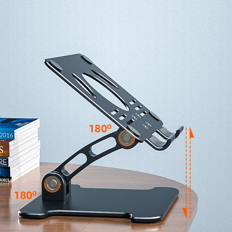 Tablet Stands For iPad Pro Case Adjustable Foldable Height Angle Phone Tablet Holder Desk Accessories Folding Metal Support