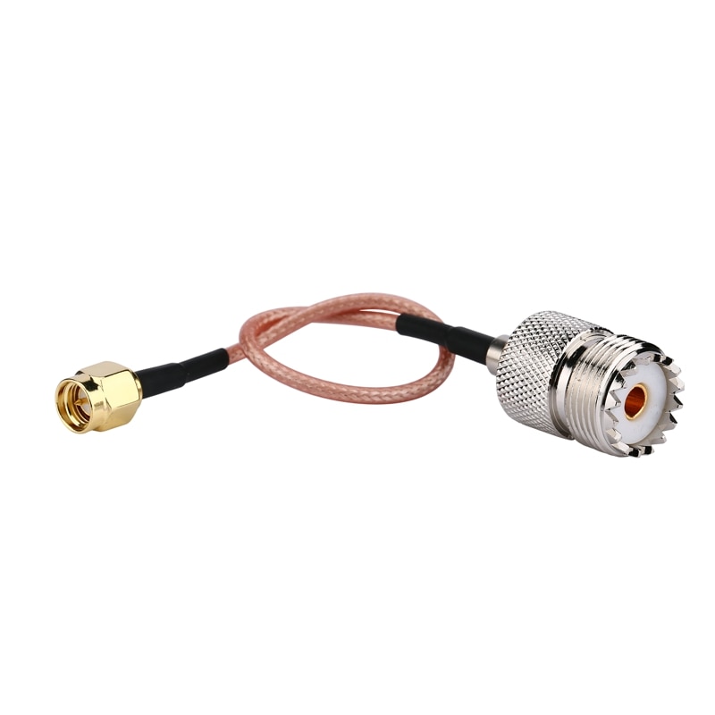 2 Kits (Pigtail Kabel + Adapter) rf Coax Sma Male Naar Uhf Dus-239 Vrouwelijke Kabel + Sma Male Naar Uhf Vrouwelijke SO239 Adapter Voor baofeng