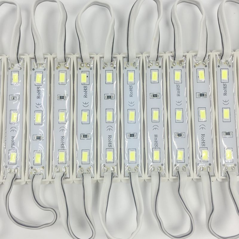 20 stuks 5630 5730 3 LED Module verlichting voor teken DC12V Waterdichte super heldere smd led modules Koel wit
