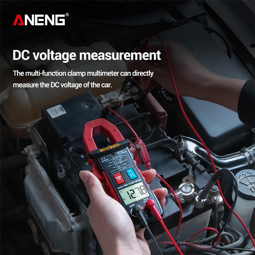 Digital Multimeter Clamp ANENG ST206 Meter 6000 counts True RMS Amp DC/AC Current Clamp measure dc amperimetro tester voltmeter