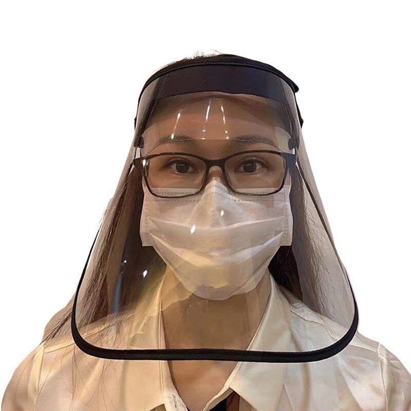 Protective Full Face Shield Safety Isolation Visor Eye Face Protector Shield: Gray